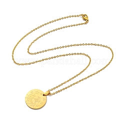 Constellation Pendant Necklaces&nbsp;NJEW-S422-04G-10