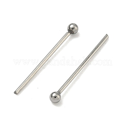 変色しにくい304ステンレススチール製ボールヘッドピン  ステンレス鋼色  18x0.7mm  21ゲージ  ヘッド：1.9mm  約500個/袋&nbsp;STAS-M010-18mm-01