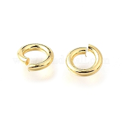 Brass Open Jump Rings&nbsp;KK-V007-004G-01