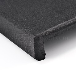 木製ジュエリーディスプレイ  布で覆わ  ディスプレイライザーセット  ブラック  35~39x19.7x3~8cm&nbsp;ODIS-N021-04