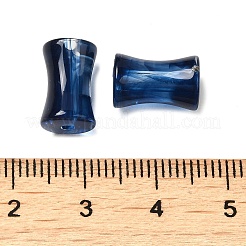 透明アクリルビーズのグラデーション効果  竹の共同  ミッドナイトブルー  12.5x7.5mm  穴：1.8mm  1020個/ 500g&nbsp;OACR-Q193-01F