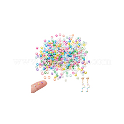2 連売り 手作りランプワークビーズ 連売り  ディスクビーズ  カラフル  2.5x2mm  穴：1mm  約224個/連&nbsp;LAMP-NB0002-08C
