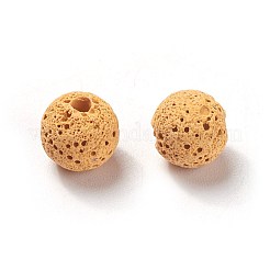 Unwaxed Natural Lava Rock Beads&nbsp;G-F325-8mm-A01