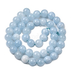 Natural Chalcedony Beads Strands&nbsp;G-S333-8mm-004-1