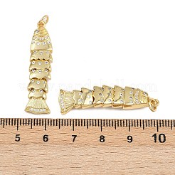 Brass Micro Pave Cubic Zirconia Pendants&nbsp;KK-A269-19G