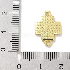 真鍮パヴェシェルコネクタチャーム  18KGP本金メッキ  クロス  18.5x13x2mm  穴：1.6mm&nbsp;KK-M300-10G-01