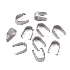 Tarnish Resistant 201 Stainless Steel Pinch Bails&nbsp;X-STAS-Q006-1