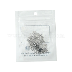 12Pcs 4 Styles 304 Stainless Steel Chain Extender&nbsp;FIND-FS0002-96B