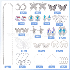 DIY Butterfly Hanging Suncatcher Making Kits&nbsp;DIY-SC0030-69