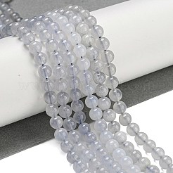 Natural Blue Chalcedony Beads Strands&nbsp;G-K310-C12-6mm-A