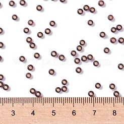 MIYUKIラウンドロカイユビーズ  日本製シードビーズ  （rr13)シルバーライニングダークスモーキーアメジスト  8/0  3mm  穴：1mm  約422~455PCS /ボトル  10 G /ボトル&nbsp;SEED-JP0009-RR0013