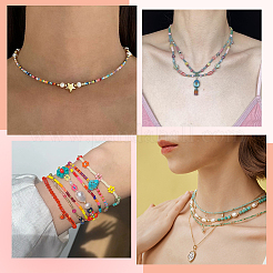 3 Strands Imitation Jade Glass Beads&nbsp;GLAA-PA0001-36A-02