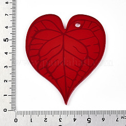 Transparent Printed Acrylic Pendants&nbsp;TACR-T028-33B