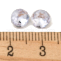 ガラスラインストーンカボション  フラットバック＆バックメッキ  多面カット  ダイヤモンド  アレキサンドライト  6x3mm&nbsp;RGLA-L029-13B-283