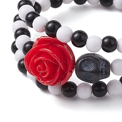 Round Acrylic Beaded Wrap Bracelets&nbsp;BJEW-JB10835