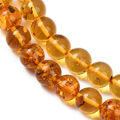 Natural Amber Beads Strands&nbsp;G-L095-B01-8mm-02