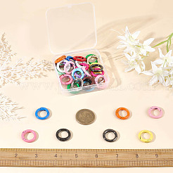 36Pcs 18 Styles Zinc Alloy Key Clasps&nbsp;FIND-CP0001-58