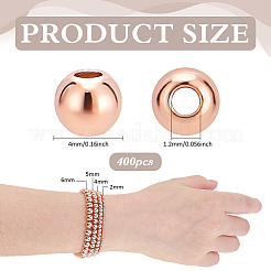 Brass Beads&nbsp;KK-PH0012-56RG-02