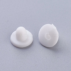 プラスチック製ピアスキャッチ  ピアスバックキャッチ  カドミウムフリー＆ニッケルフリー＆鉛フリー  ホワイト  5x6mm  穴：1.5mm  約1000個/袋&nbsp;KY-F010-05-A