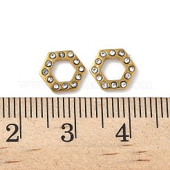304 Stainless Steel Rhinestone Cabochons&nbsp;STAS-A057-04G-B02
