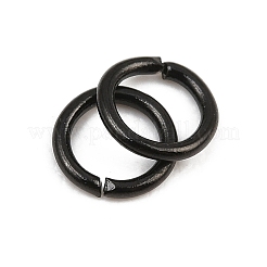 304ステンレススチールオープン丸カン  イオンプレーティング（ip）  ブラック  4x0.6mm  内径：3mm  22ゲージ&nbsp;SA-CBAF81C-01B-EB