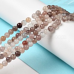 天然石ストロベリークォーツビーズ連売り  ラウンド  6mm  穴：1mm  約63個/連  14.96''（38センチメートル）&nbsp;G-H298-A03-01