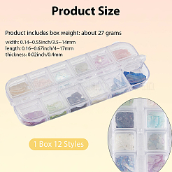 1 Set 12 Colors Shell Slices&nbsp;MRMJ-SP0001-05B