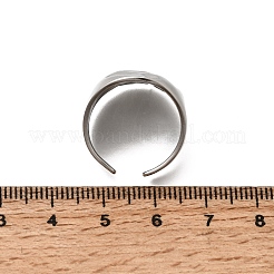304 Stainless Steel Cuff Open Rings for Women&nbsp;RJEW-T034-04P