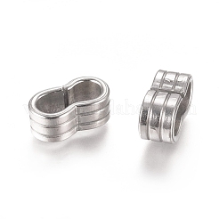 Non-Tarnish 201 Stainless Steel Slide Charms/Slider Beads&nbsp;STAS-L238-057A-P