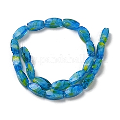 Handmade Milleflori Glass Beads Strands&nbsp;X-EGLA-P053-04A-01