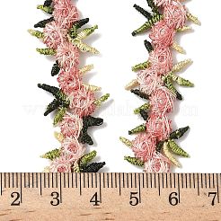 ポリエステルフラワーレースリボン  ウェディングドレスの装飾用の花飾り  ピンク  5/8~3/4インチ（17~19mm）  約15.00ヤード（13.72m）/ pc&nbsp;OCOR-WH0070-77G