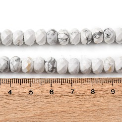 Natural Howlite Beads Strands&nbsp;G-B179-A04-6x8mm