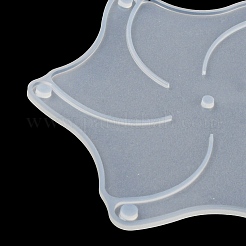 葉っぱ風車DIYキット6枚  シリコンモールドを含む  プラスチックパーツ  スター  118x105x3mm  穴：3.8~4.5mm  内径：114x101mm&nbsp;DIY-B065-03