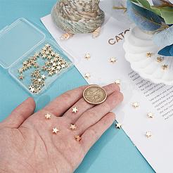 60Pcs Brass Beads&nbsp;KK-PH0012-49G-03