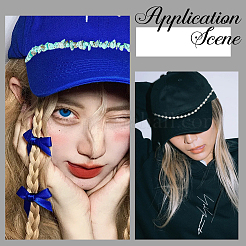 6Pcs 3 Styles Synthetic/Natural Turquoise Chips Baseball Cap Chain&nbsp;AJEW-SC0003-58