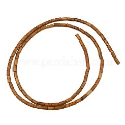 天然木レースストーン木製ジャスパービーズ連売り  コラム  4x2mm  穴：0.8mm  約102個/連  15.75''（40センチメートル）&nbsp;GG-CBAED3F-A07