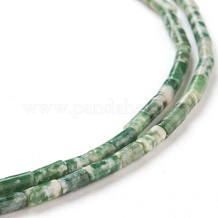 Natural Green Spot Jasper Beads Strands&nbsp;G-G783-11