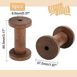 Wooden Empty Spools&nbsp;LS-WOOD-WH0034-03A