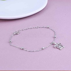 Summer Beach Alloy Hollow Sea Turtle Charm Satellite Chain Anklets for Women&nbsp;FS-WGD5AB4-01