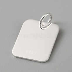 925 Sterling Silver Blank Charms&nbsp;STER-WH0010-74C