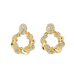 Alloy Crystal Rhinestone Dangle Stud Earrings&nbsp;FS-WG563E4-01