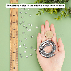 Electroplate Non-magnetic Synthetic Hematite Beads Spacers Strands&nbsp;G-SC0002-24B-P