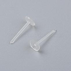 Eco-Friendly Plastic Stud Earring Findings&nbsp;KY-F009-08-B