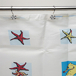 6Pcs Iron Shower Curtain Hook for Bathroom&nbsp;AJEW-LP0006-36A