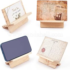 長方形の木の名刺入れ  名刺入れ  バリーウッド  完成品：110x60x66mm  2個/セット&nbsp;ODIS-WH0025-40
