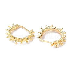 Brass Hoop Earring Findings&nbsp;KK-F867-47G