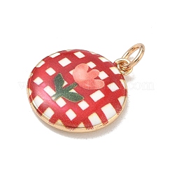 Printed Brass Pendants&nbsp;KK-CBA9B3D-02G-07