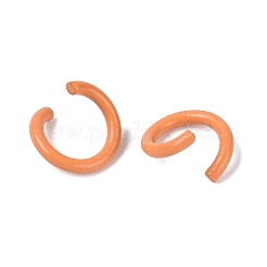 Spray Painted Iron Open Jump Rings&nbsp;IFIN-T017-04B-19