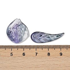 グラデーションカラー透明ガラスビーズ  混合図形  紫色のメディア  8~23x8~20x3.5~8mm  穴：1~1.4mm  約800個/1000g&nbsp;GLAA-B026-01J