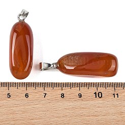 Natural Carnelian Tumbled Stone Pendants&nbsp;GG-K002-06P
